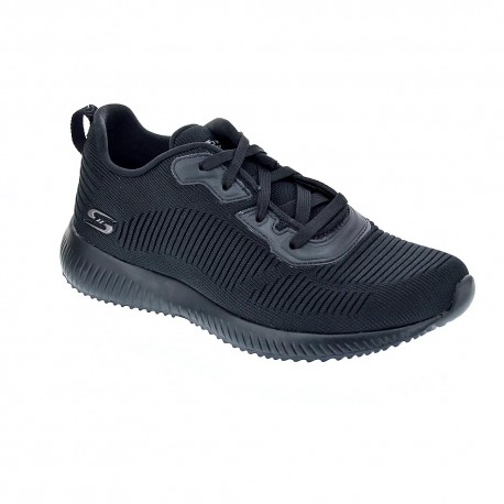 Zapatillas Skechers zapatos Mujer modelo Bobs Sqaud Negro 