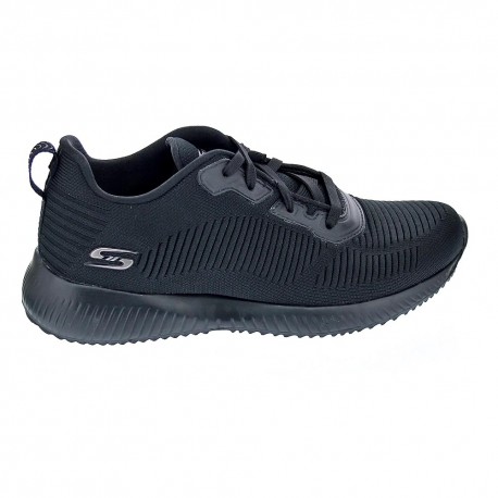 Zapatillas Skechers zapatos Mujer modelo Bobs Sqaud Negro 