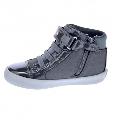 Botines Geox zapatos Niña modelo Gisli Gris 