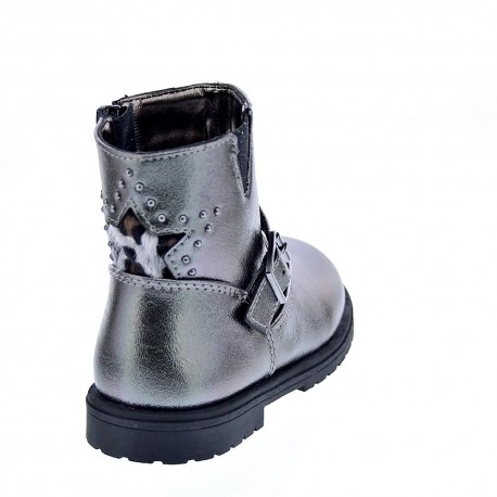 Botines Asso zapatos Niña modelo AG12711 Plata 