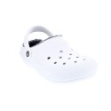 Zuecos Crocs zapatos Mujer modelo Classic Lined Clog Blanco 