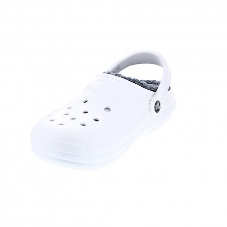Zuecos Crocs zapatos Mujer modelo Classic Lined Clog Blanco 