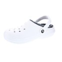 Zuecos Crocs zapatos Mujer modelo Classic Lined Clog Blanco 