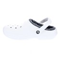 Zuecos Crocs zapatos Mujer modelo Classic Lined Clog Blanco 