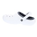 Zuecos Crocs zapatos Mujer modelo Classic Lined Clog Blanco 