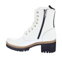 Botines Panama Jack zapatos Mujer modelo Padma B1 Blanco 