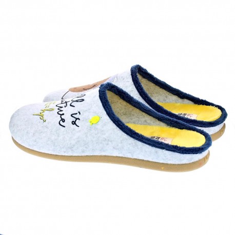 Pantuflas Potatoes zapatos Hombre modelo Vijandi Gris 