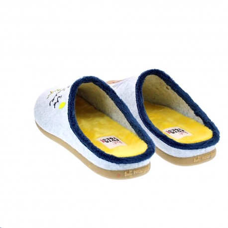 Pantuflas Potatoes zapatos Hombre modelo Vijandi Gris 