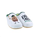 Pantuflas Potatoes zapatos Hombre modelo Garnesica Gris 