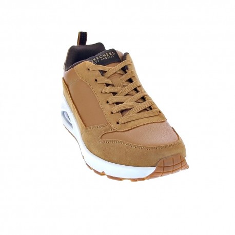 Zapatillas Skechers zapatos Hombre modelo Uno-Strace Beige 