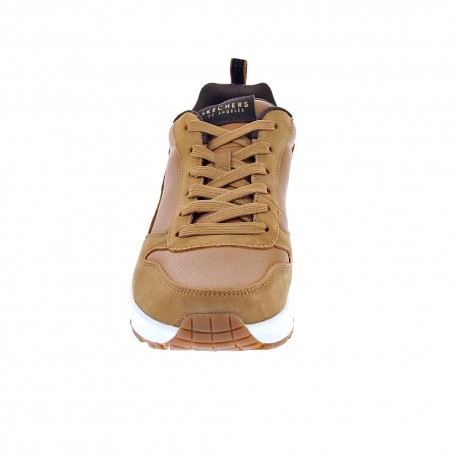 Zapatillas Skechers zapatos Hombre modelo Uno-Strace Beige 