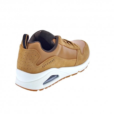 Zapatillas Skechers zapatos Hombre modelo Uno-Strace Beige 