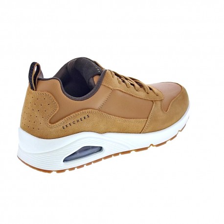 Zapatillas Skechers zapatos Hombre modelo Uno-Strace Beige 