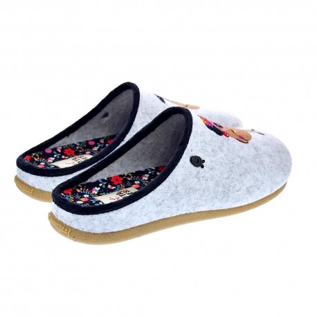 Pantuflas Potatoes zapatos Mujer modelo Freital Gris 