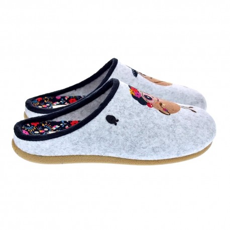 Pantuflas Potatoes zapatos Mujer modelo Freital Gris 