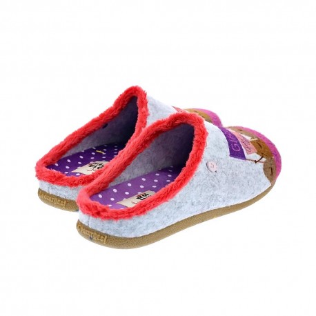 Pantuflas Potatoes zapatos Mujer modelo Eitzing Gris 
