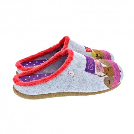 Pantuflas Potatoes zapatos Mujer modelo Eitzing Gris 