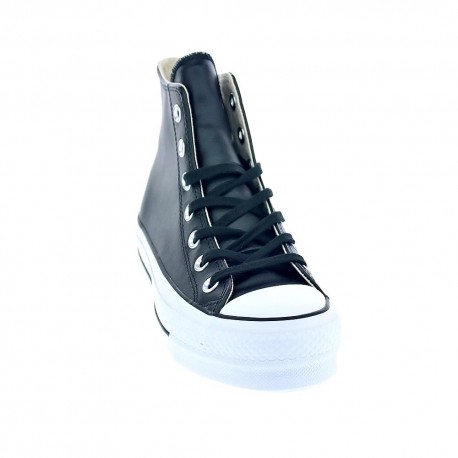 Zapatillas botas Converse zapatos Mujer modelo Chuck Taylor All Star Plataforma Piel Negro Cordón