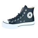 Zapatillas botas Converse zapatos Mujer modelo Chuck Taylor All Star Plataforma Piel Negro Cordón