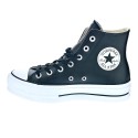 Zapatillas botas Converse zapatos Mujer modelo Chuck Taylor All Star Plataforma Piel Negro Cordón