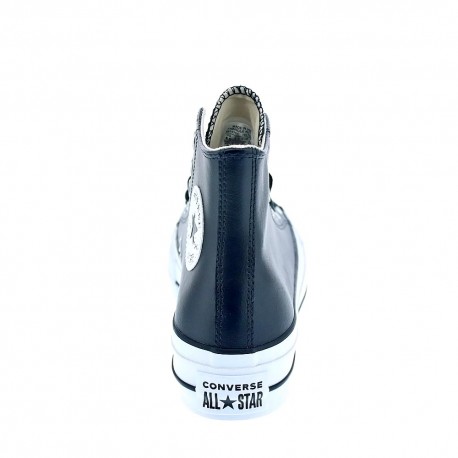 Zapatillas botas Converse zapatos Mujer modelo Chuck Taylor All Star Plataforma Piel Negro Cordón