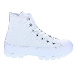 Zapatillas botas Converse zapatos Mujer modelo Lugged Platform Blanco  2