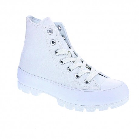 Zapatillas botas Converse zapatos Mujer modelo Lugged Platform Blanco 