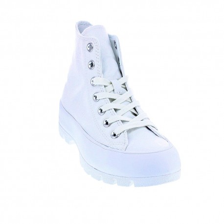 Zapatillas botas Converse zapatos Mujer modelo Lugged Platform Blanco 