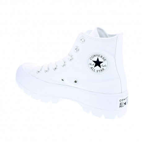 Zapatillas botas Converse zapatos Mujer modelo Lugged Platform Blanco 