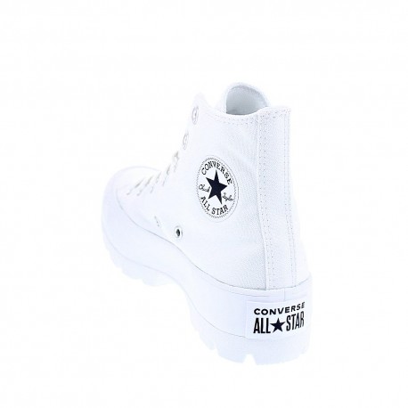 Zapatillas botas Converse zapatos Mujer modelo Lugged Platform Blanco 