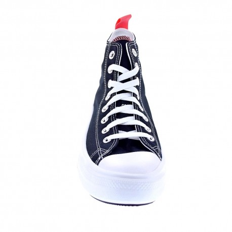 Zapatillas botas Converse zapatos Mujer modelo Chuck Taylor All Star Move plataforma lona Negro Cordón