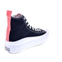 Zapatillas botas Converse zapatos Mujer modelo Chuck Taylor All Star Move plataforma lona Negro Cordón