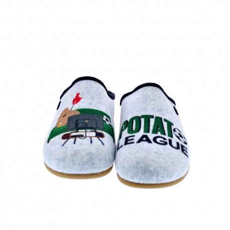 Pantuflas Potatoes zapatos Hombre modelo Buje Gris 