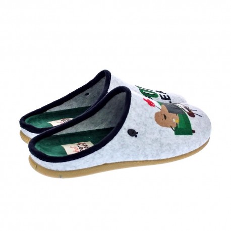 Pantuflas Potatoes zapatos Hombre modelo Buje Gris 