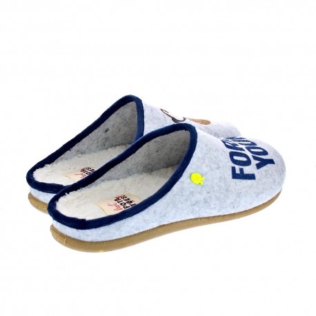 Pantuflas Potatoes zapatos Hombre modelo Modling Gris 