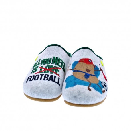 Pantuflas Potatoes zapatos Hombre modelo Kolssas Gris 