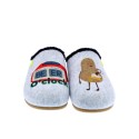 Pantuflas Potatoes zapatos Hombre modelo Bezau Gris 