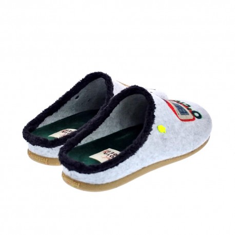 Pantuflas Potatoes zapatos Hombre modelo Bezau Gris 