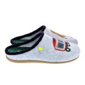 Pantuflas Potatoes zapatos Hombre modelo Bezau Gris 