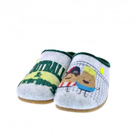 Pantuflas Potatoes zapatos Niño modelo Dalarna Gris 