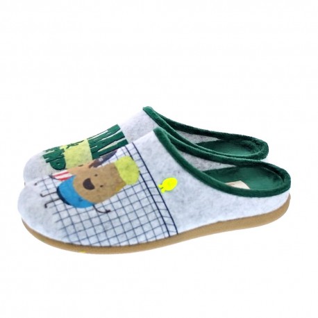Pantuflas Potatoes zapatos Niño modelo Dalarna Gris 