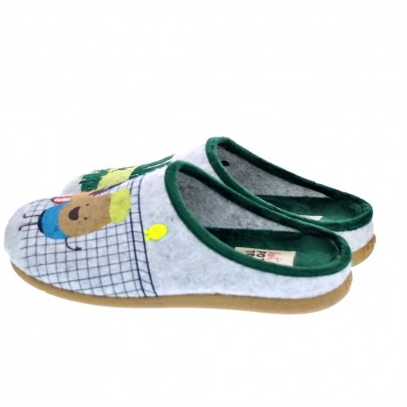 Pantuflas Potatoes zapatos Niño modelo Dalarna Gris 