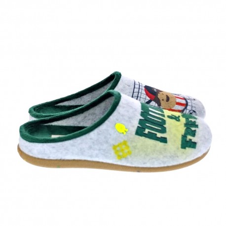 Pantuflas Potatoes zapatos Niño modelo Dalarna Gris 