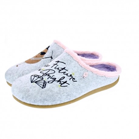 Pantuflas Potatoes zapatos Mujer modelo Lorch Gris 