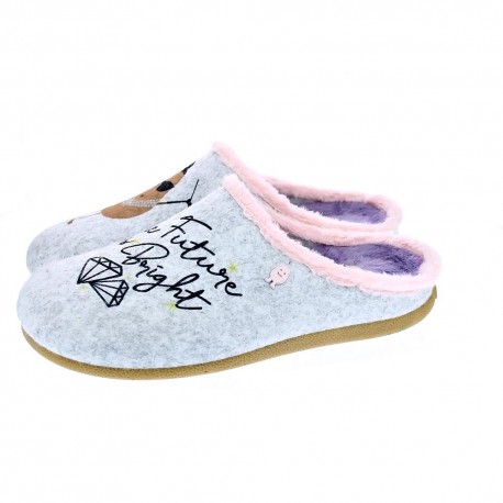 Pantuflas Potatoes zapatos Mujer modelo Lorch Gris 