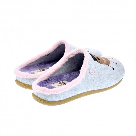 Pantuflas Potatoes zapatos Mujer modelo Lorch Gris 