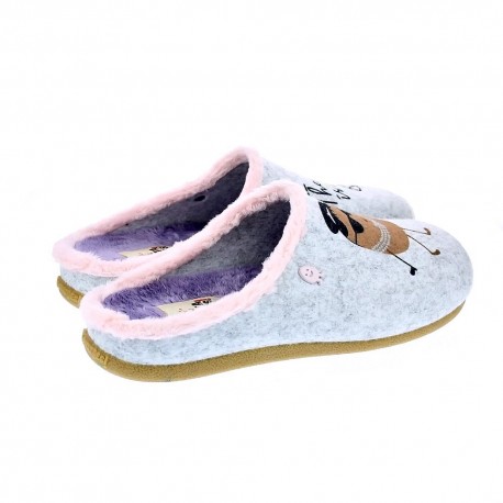 Pantuflas Potatoes zapatos Mujer modelo Lorch Gris 