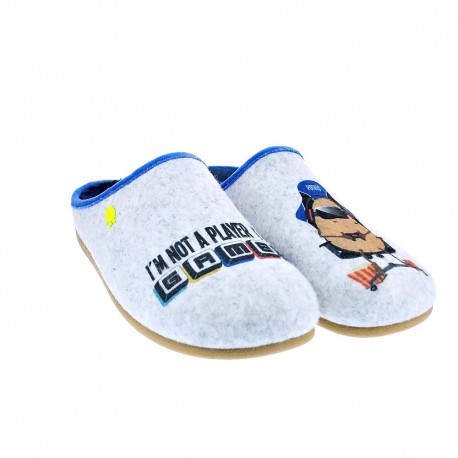 Pantuflas Potatoes zapatos Hombre modelo Absarn Gris 