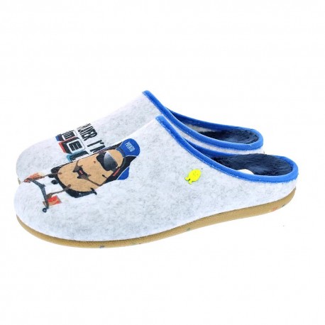 Pantuflas Potatoes zapatos Hombre modelo Absarn Gris 