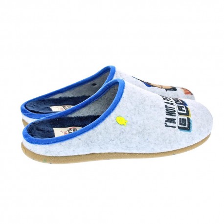 Pantuflas Potatoes zapatos Hombre modelo Absarn Gris 